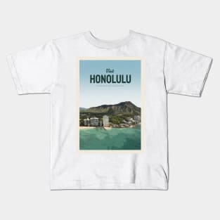 Visit Honolulu Kids T-Shirt